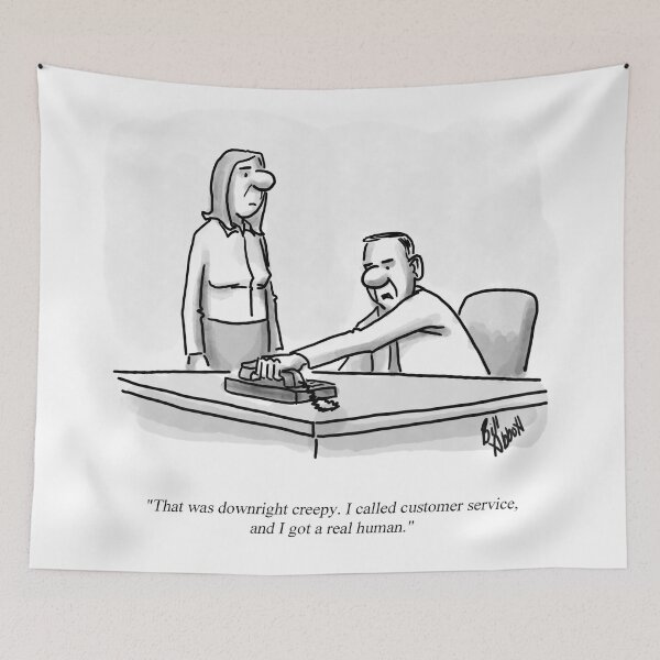 Item preview, Classic Telephone Customer Service Cartoon designed and sold by abbottoons.