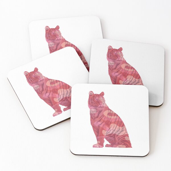 Item preview, Sitting Tiger — Hot Pink Camo designed and sold by Ramona Gonzales.