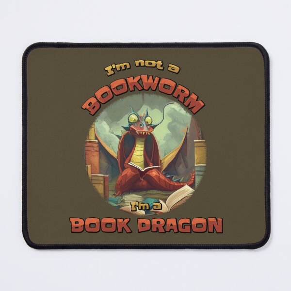 Item preview, I'm not a bookworm, I' a book dragon (#01)  [Create a set!] designed and sold by SolidEarthArt.