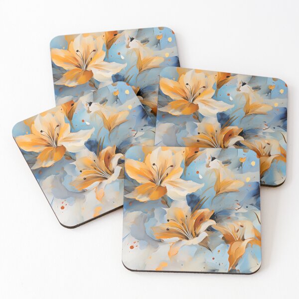 Item preview, Lily Floral Watercolor Pattern designed and sold by XFusionDesigns.