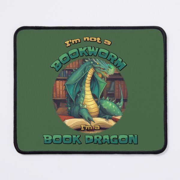 Item preview, I'm not a bookworm, I'm a book dragon (#02)  [Create a set!] designed and sold by SolidEarthArt.