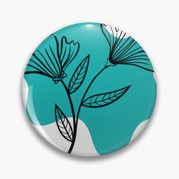 Item preview, Flower blue turquoise background designed and sold by jaquelinedejff.