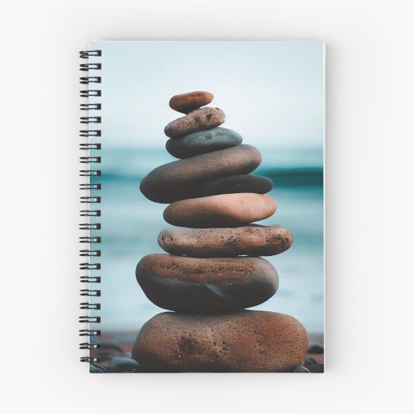 Item preview, Stacked stones on the beach designed and sold by GL Miller Designs.