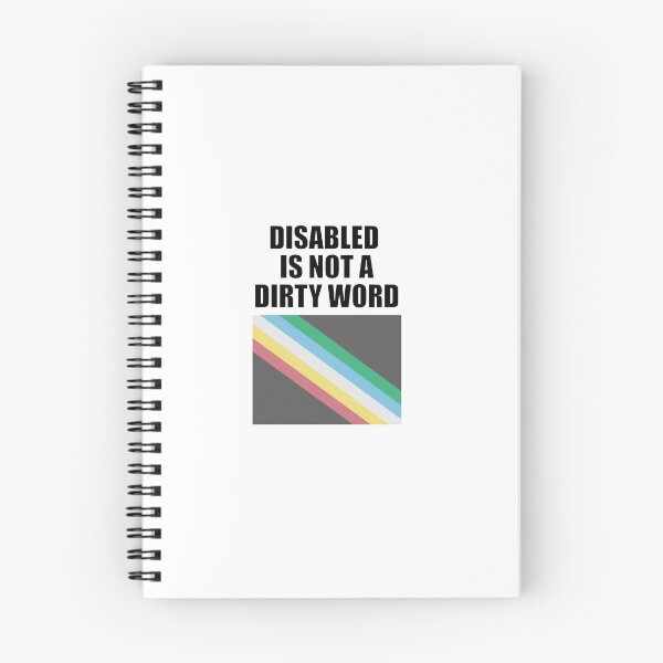 Item preview, Disabled Is Not A Dirty Word - Disability Pride Flag designed and sold by Inspirationmotivation.