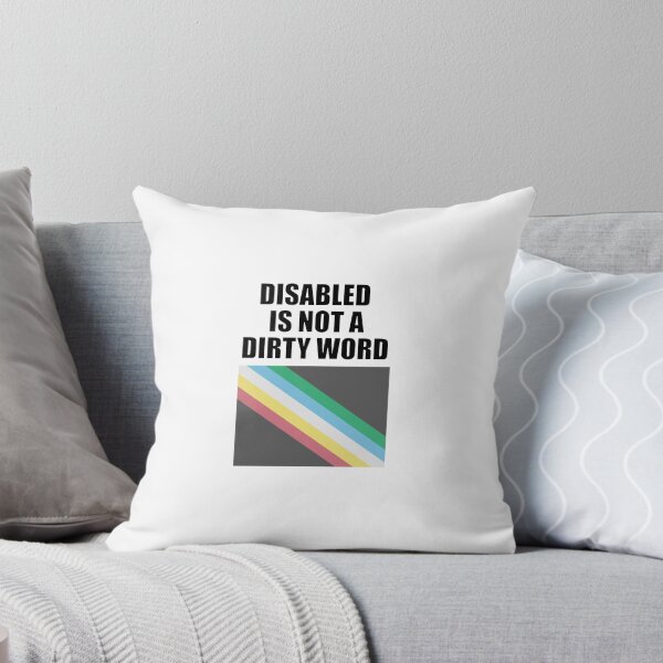 Item preview, Disabled Is Not A Dirty Word - Disability Pride Flag designed and sold by Inspirationmotivation.