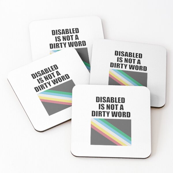 Item preview, Disabled Is Not A Dirty Word - Disability Pride Flag designed and sold by Inspirationmotivation.