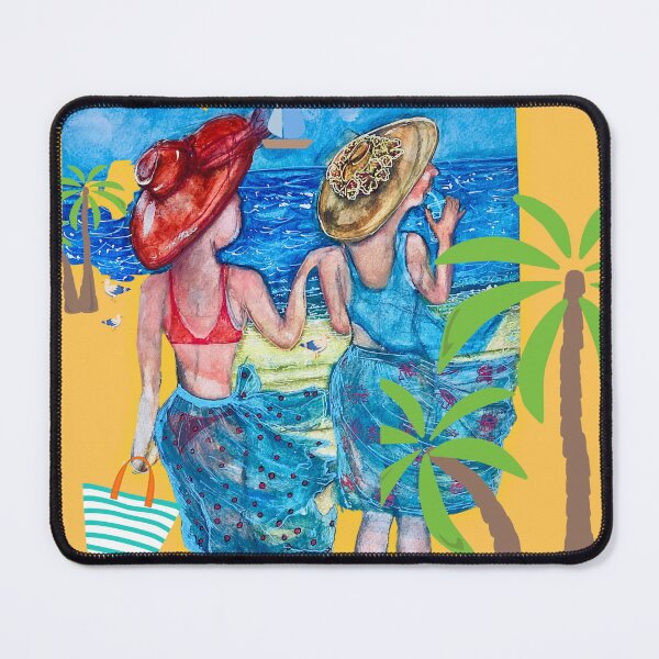 Item preview, Is summer Two girls go to beach ocean  designed and sold by Shinetroves.