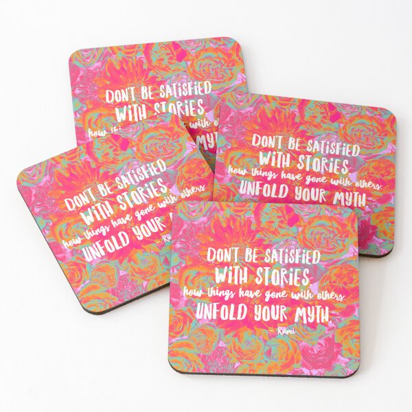 Item preview, Psychedelic Aesthetic Rumi Poem Word Art - Unfold Your Myth designed and sold by Trish Dish.