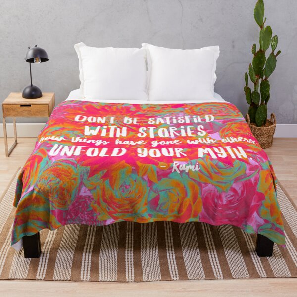 Item preview, Psychedelic Aesthetic Rumi Poem Word Art - Unfold Your Myth designed and sold by Trish Dish.