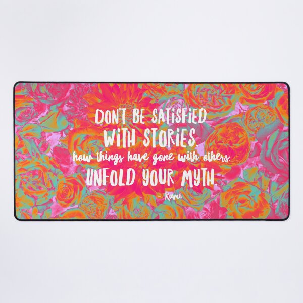 Item preview, Psychedelic Aesthetic Rumi Poem Word Art - Unfold Your Myth designed and sold by Trish Dish.