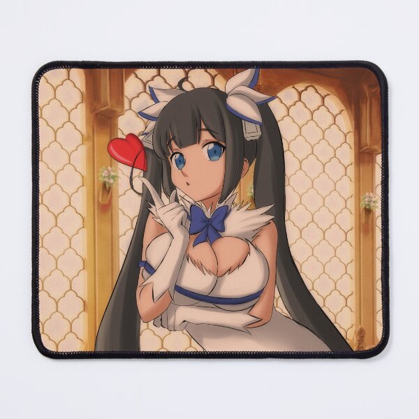 Item preview, Hestia Blowing a kiss cute anime girl designed and sold by MirageGalgamon.