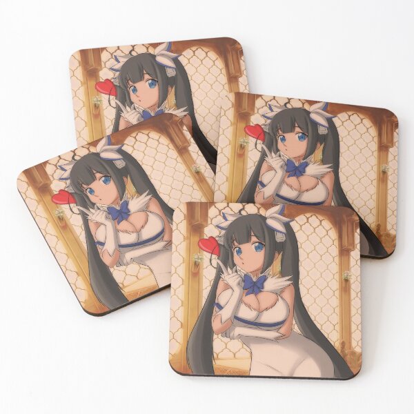 Item preview, Hestia Blowing a kiss cute anime girl designed and sold by MirageGalgamon.