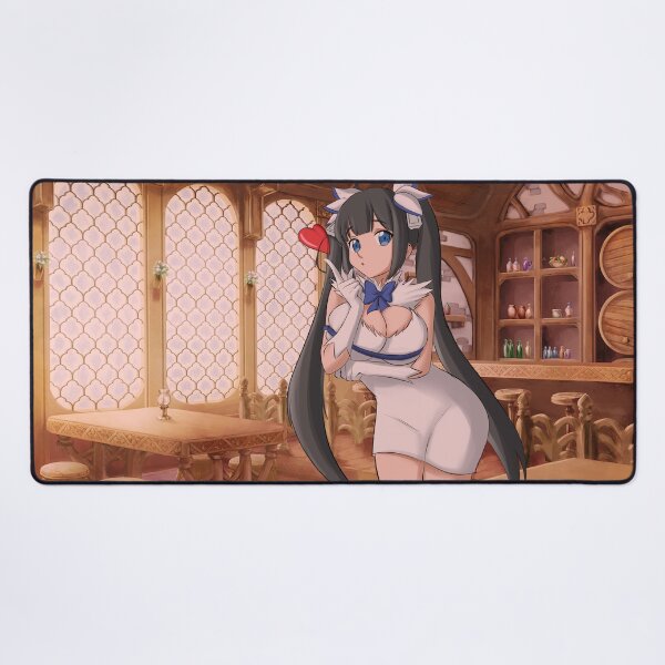 Item preview, Hestia Blowing a kiss cute anime girl designed and sold by MirageGalgamon.