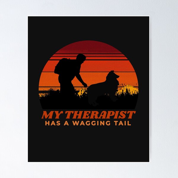 Item preview, My Therapist Has A Wagging Tail Collie Gift  designed and sold by Guarddogdrive.