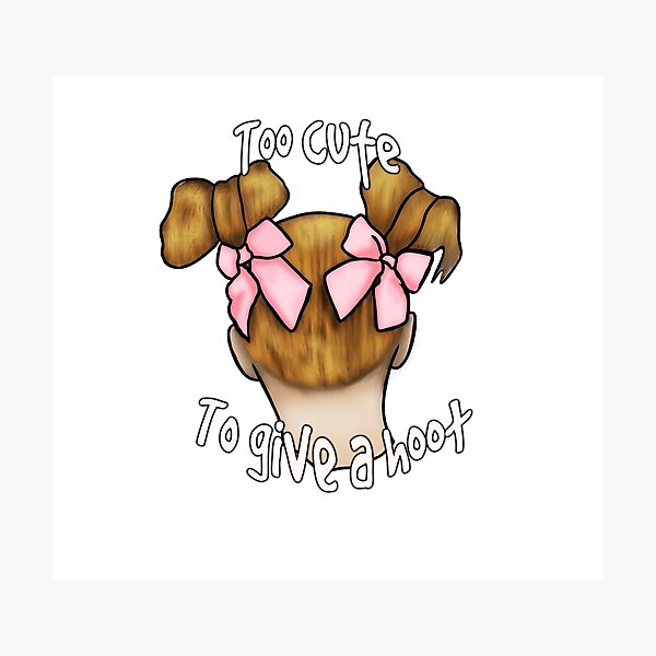 Item preview, To cute to give a hoot girl designed and sold by Artwork-LCR.