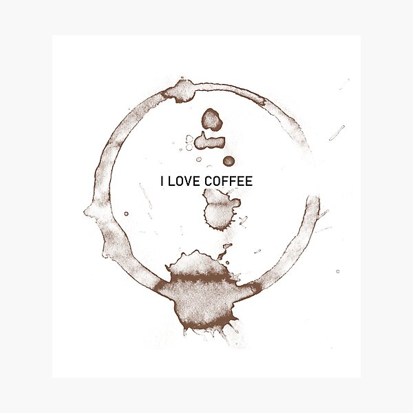 Item preview, I love coffee designed and sold by A&O Boutique.
