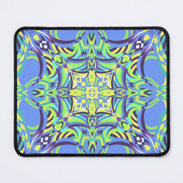 Item preview, Mandala No. 6 (Blue/Green/Yellow) designed and sold by denisebrown.