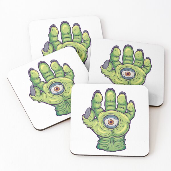 Item preview, Evil Green hand with Eye for Halloween designed and sold by PIXEL POP DESIGNS - Beyond the Norm!.