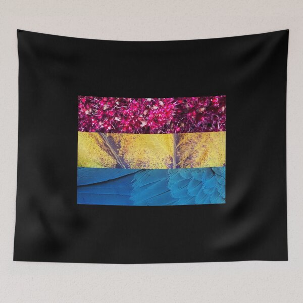 Item preview, Pan pride flag natural patterns - an pan pride flag made from natures colors designed and sold by OZKURO.