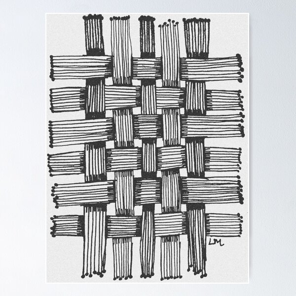 Item preview, Woven--Black and Gray designed and sold by Laura Maxwell.