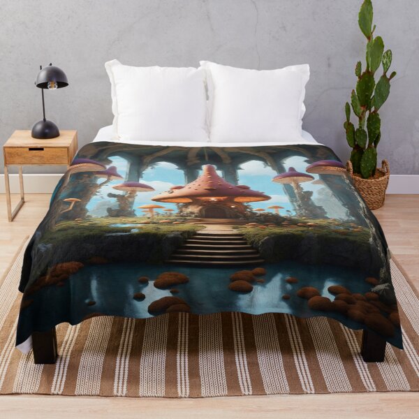 Item preview, Enchanting Mushroom Castle: A Whimsical Fungal Fantasy 31 designed and sold by TheTechnoCanvas.