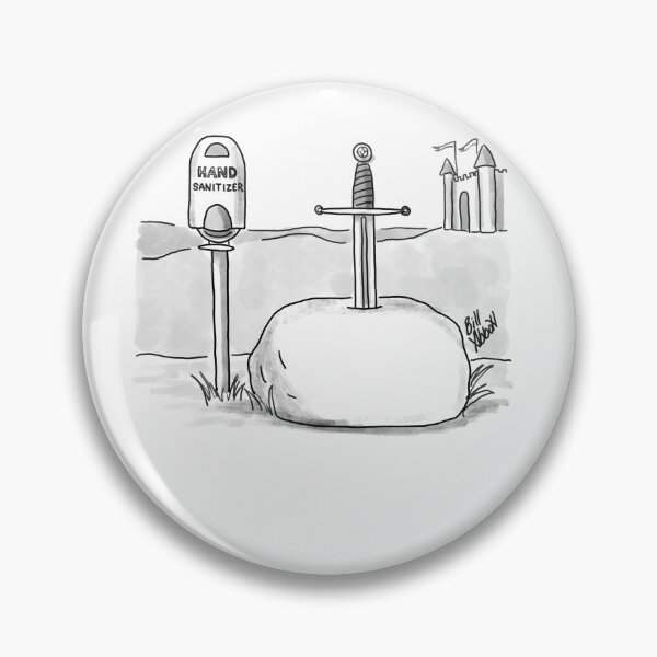 Item preview, Classic Covid Pandemic Excalibur Cartoon designed and sold by abbottoons.