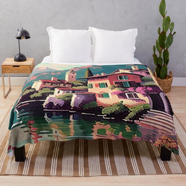 Item preview, Colorful Lakeside Flower Villa designed and sold by TheArtMage.