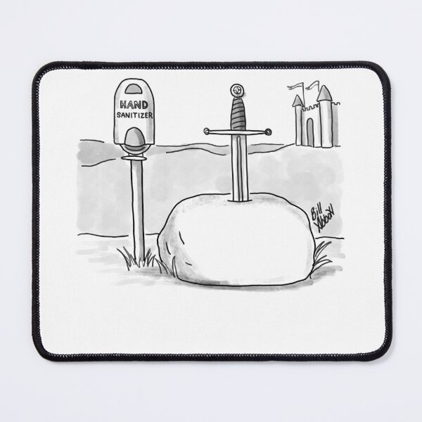 Item preview, Classic Covid Pandemic Excalibur Cartoon designed and sold by abbottoons.
