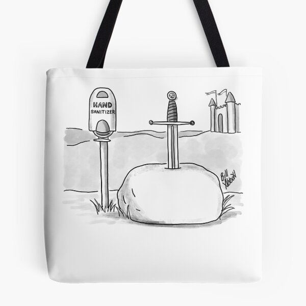 Item preview, Classic Covid Pandemic Excalibur Cartoon designed and sold by abbottoons.