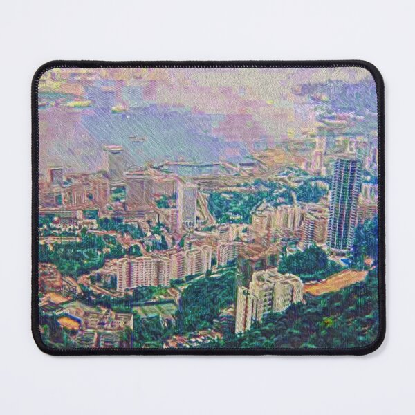 Item preview, HONG KONG BAY FROM VICTORIA PEAK 1973 designed and sold by ArtbyRolleen.