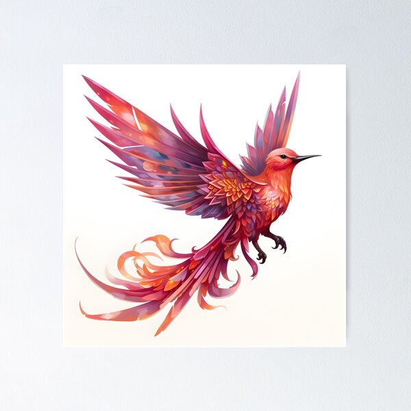 Item preview, Fiery Flight - Crimson Sylph designed and sold by MystiCanvas.