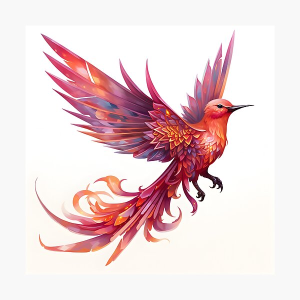 Item preview, Fiery Flight - Crimson Sylph designed and sold by MystiCanvas.