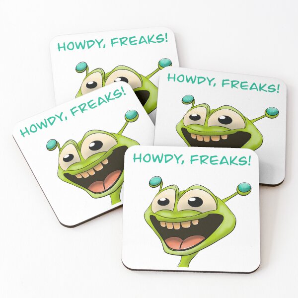 Item preview, Howdy, Freaks! Green Alien designed and sold by Top Dog Tees.
