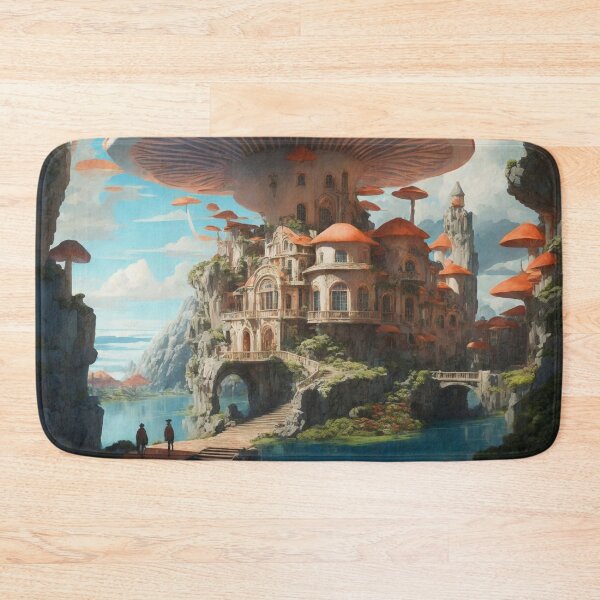 Item preview, Enchanting Mushroom Castle: A Whimsical Fungal Fantasy 32 designed and sold by TheTechnoCanvas.