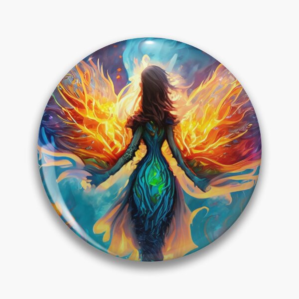 Item preview, Mystic Pyroclasm: The Fiery Fyre Faery designed and sold by LunaLush.