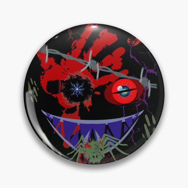Item preview, Horror monster for Halloween, illustration of the face of a terrifying creature with sinister eyes designed and sold by Malogue.