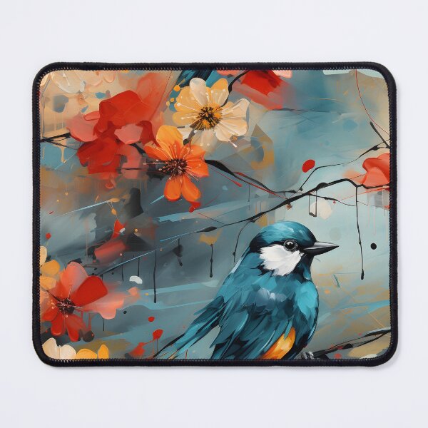 Item preview, Bluejay Floral Design Pattern designed and sold by XFusionDesigns.