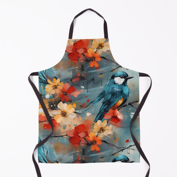 Item preview, Bluejay Floral Design Pattern designed and sold by XFusionDesigns.