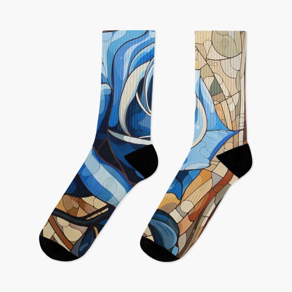 Item preview, Neo-Cubist Rose Painting: Merging Masculine Cubism, Mughal Art, and Art Deco designed and sold by ShopWilPrints.