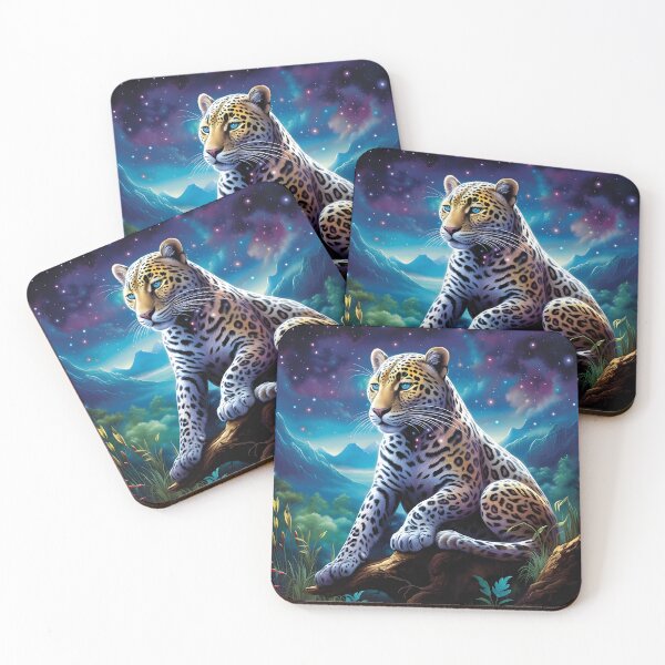 Item preview, Stellar Prowl - Mystic Leopantha in the Night Sky designed and sold by MystiCanvas.