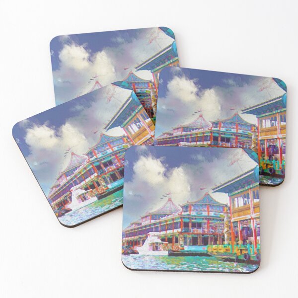 Item preview, JUMBO KINGDOM FLOATING RESTAURANT IN ABERDEEN designed and sold by ArtbyRolleen.
