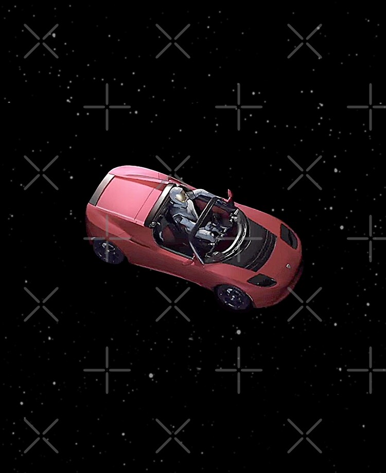 Starman In Tesla Roadster Flying Through Space Ipad Case Skin