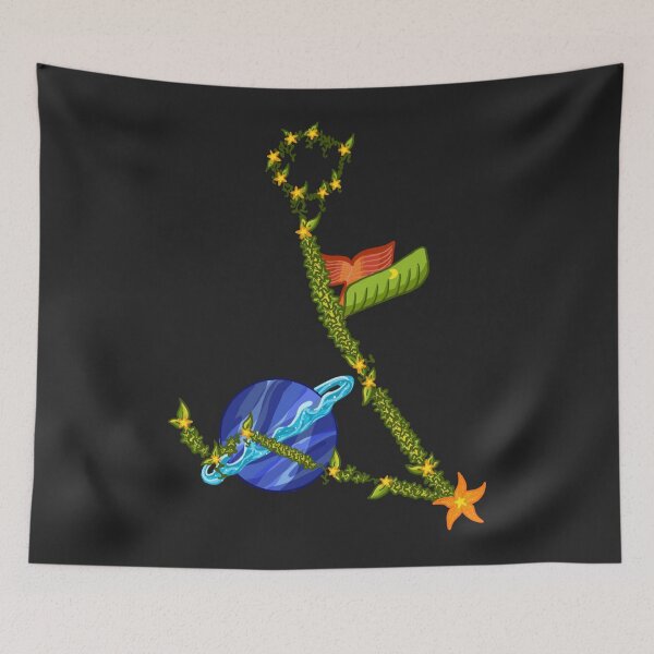 Item preview, Pisces Constellation Botanical Theme designed and sold by emmamayartworks.