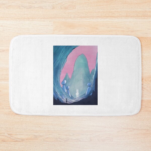 Item preview, Cave with Rocks Watercolor Fantasy Landscape designed and sold by Fruit Cake.