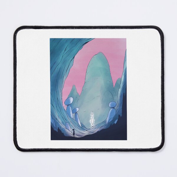 Item preview, Cave with Rocks Watercolor Fantasy Landscape designed and sold by Fruit Cake.