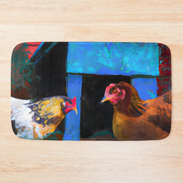 Item preview, Chickens and Blue Hen House Barnyard  designed and sold by RhondaLily.