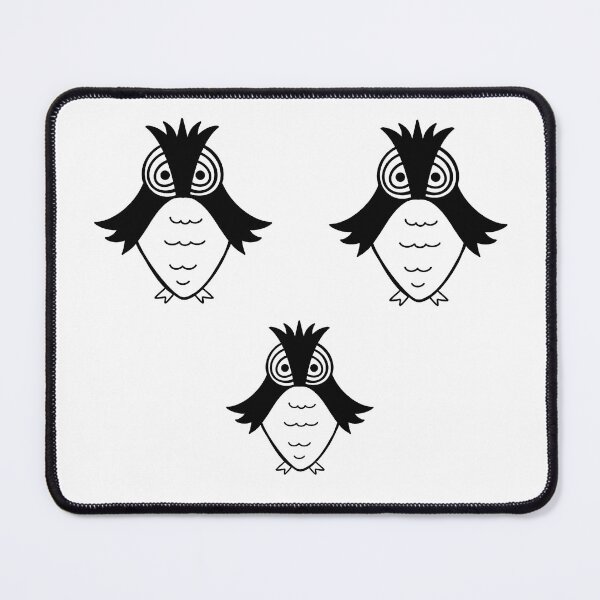 Item preview, Warli family of Owls from Indian folk art designed and sold by SanareiDesigns.