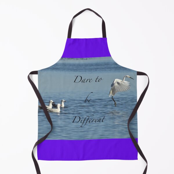 Item preview, Dare to be different Egret standing out from the crowd designed and sold by Mark Grimsley.