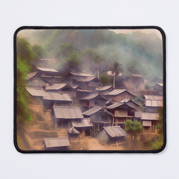 Item preview, SHANTIES CLING TO MOUNTAINSIDE designed and sold by ArtbyRolleen.