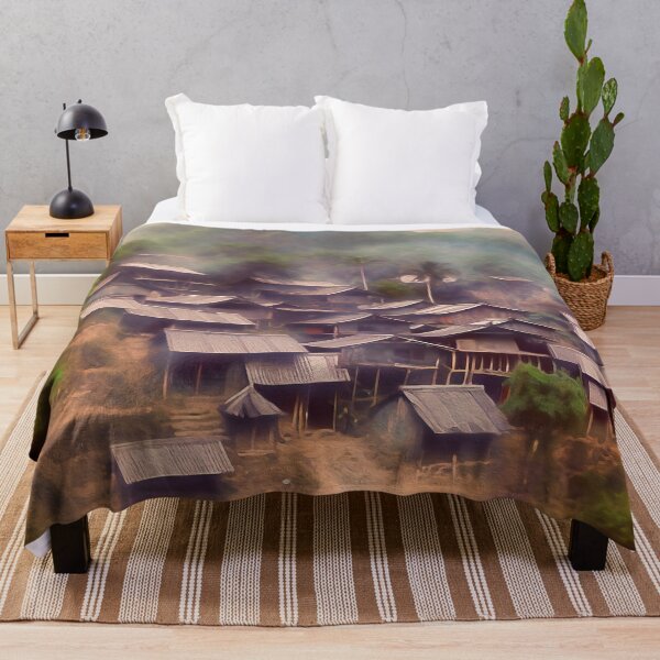 Item preview, SHANTIES CLING TO MOUNTAINSIDE designed and sold by ArtbyRolleen.
